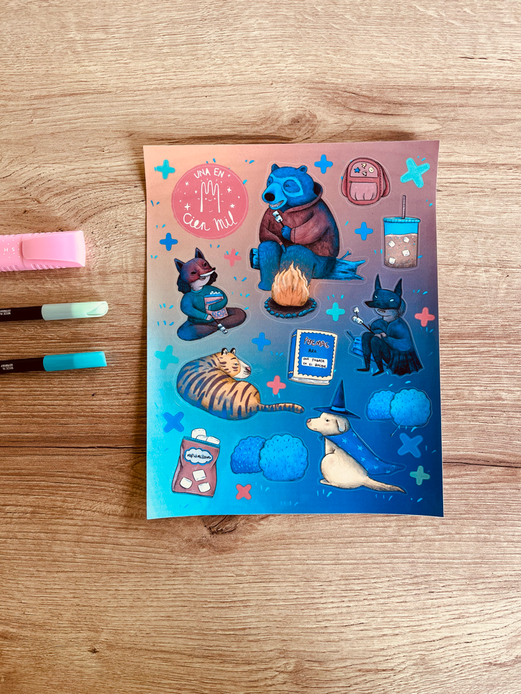 Set de Stickers Fogata