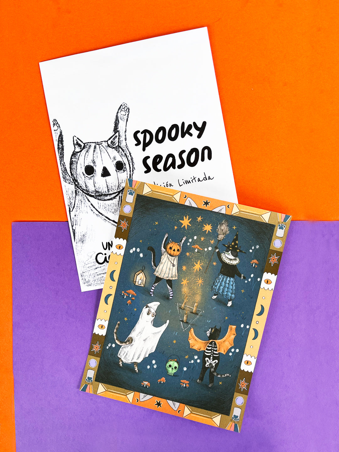 Spooky Cats Mini Print - EDICIÓN LIMITADA