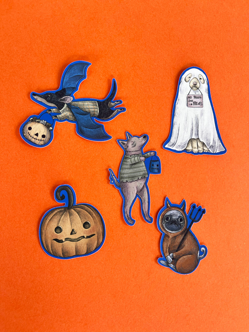 Spooky Dogs Stickers