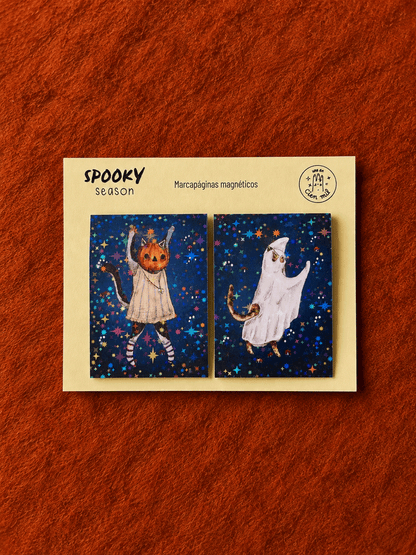 Marcapáginas Fantasma y Calabaza PACK X2